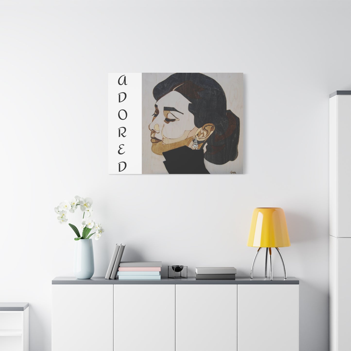 "Adored"Canvas Art – Stylish Portrait of a Woman