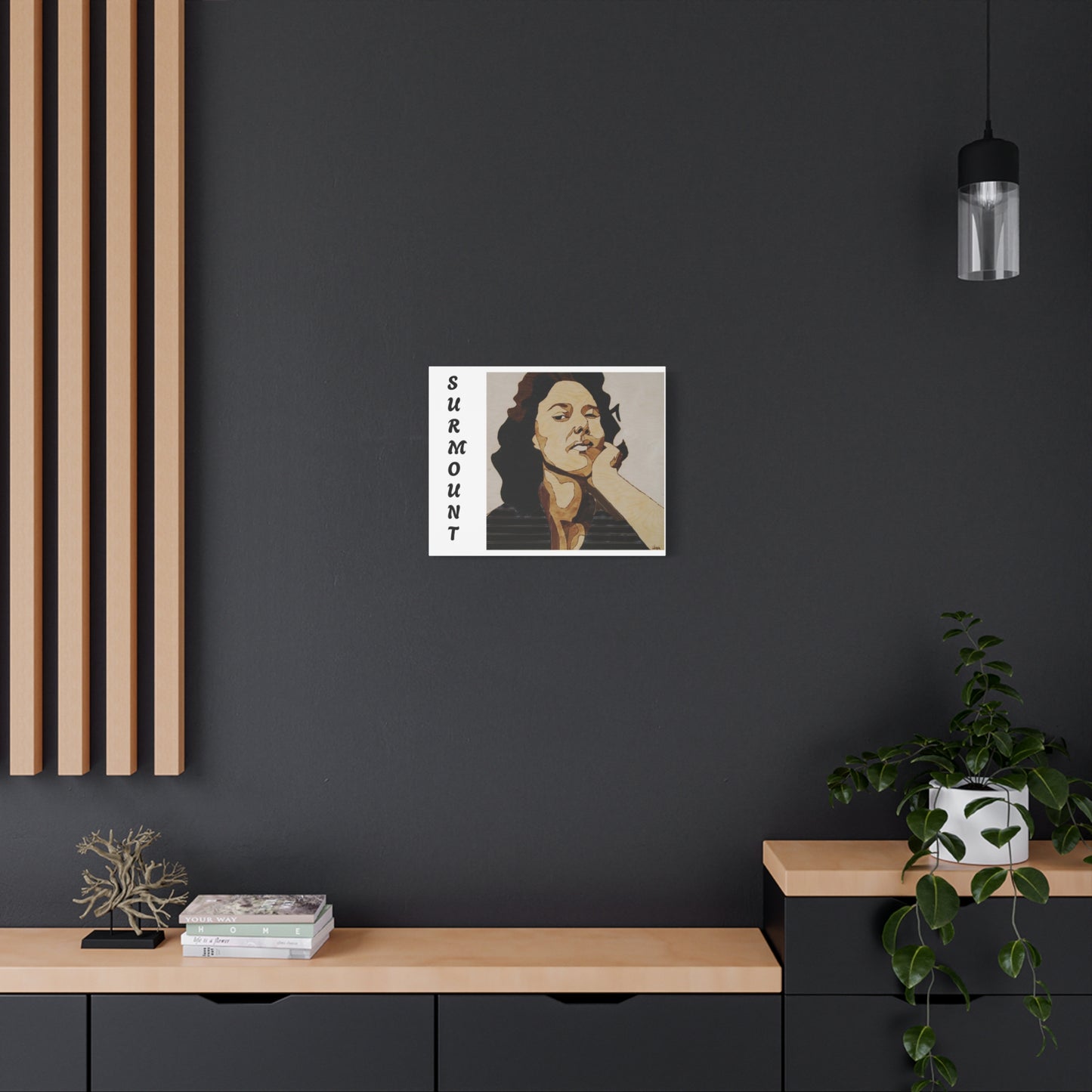 "Surmount", Dorothy Danbridge inspired  Contemporary Art Canvas Print - Modern Serene Portrait Decoration