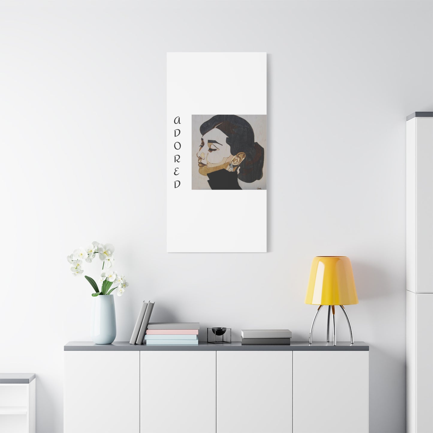 "Adored"Canvas Art – Stylish Portrait of a Woman