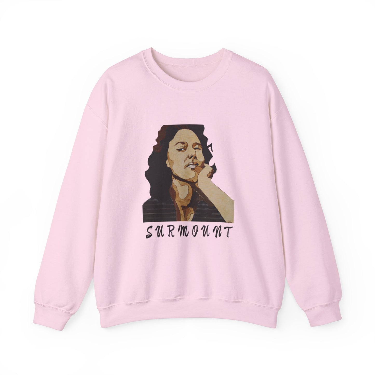 Cool Artistic Crewneck Sweatshirt - SURMOUNT, Unisex Gift, Casual Wear, Unique Art, Chill Vibe, Cozy Sweatshirt