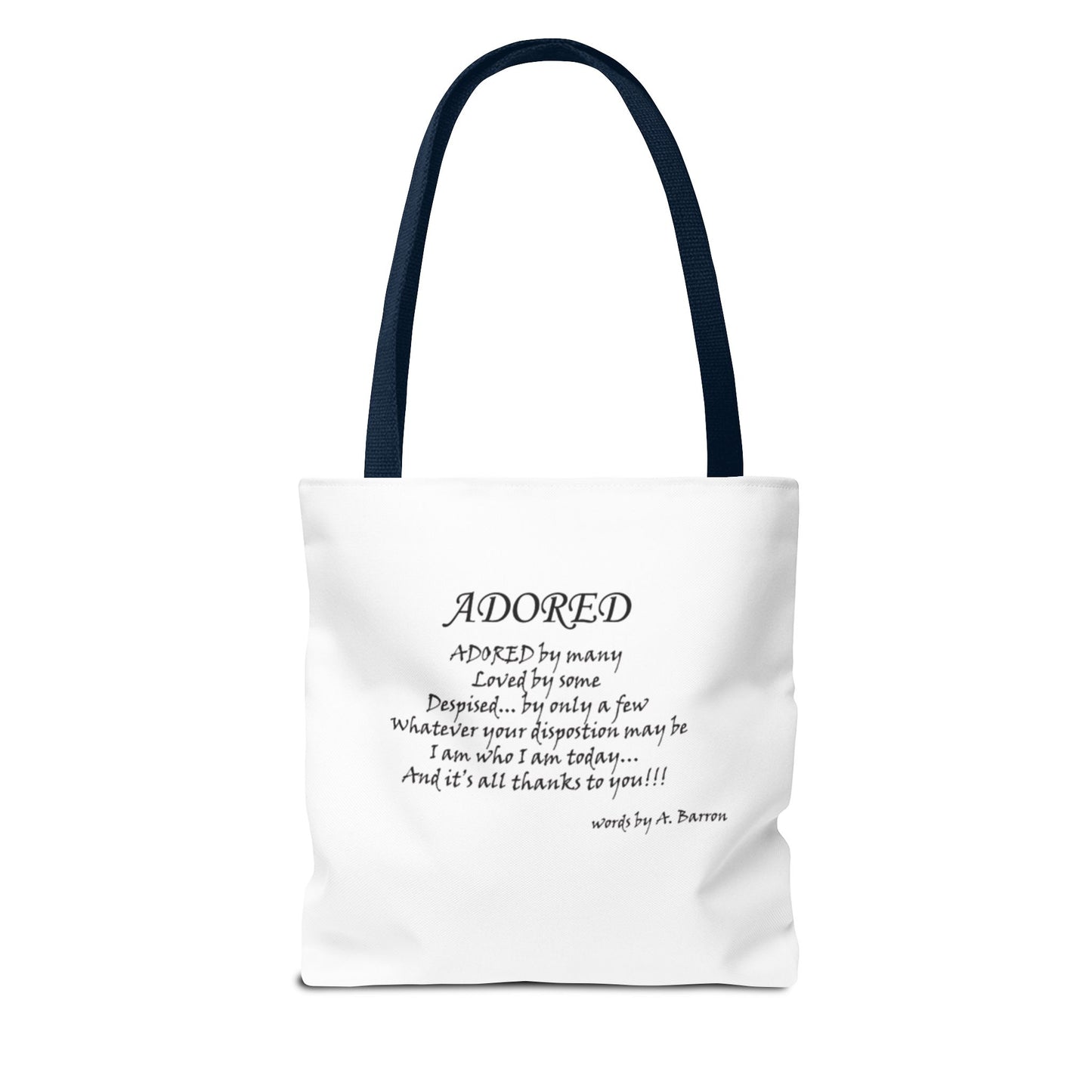 Stylish Adored Tote Bag - Fashionable Art Design for Everyday Use