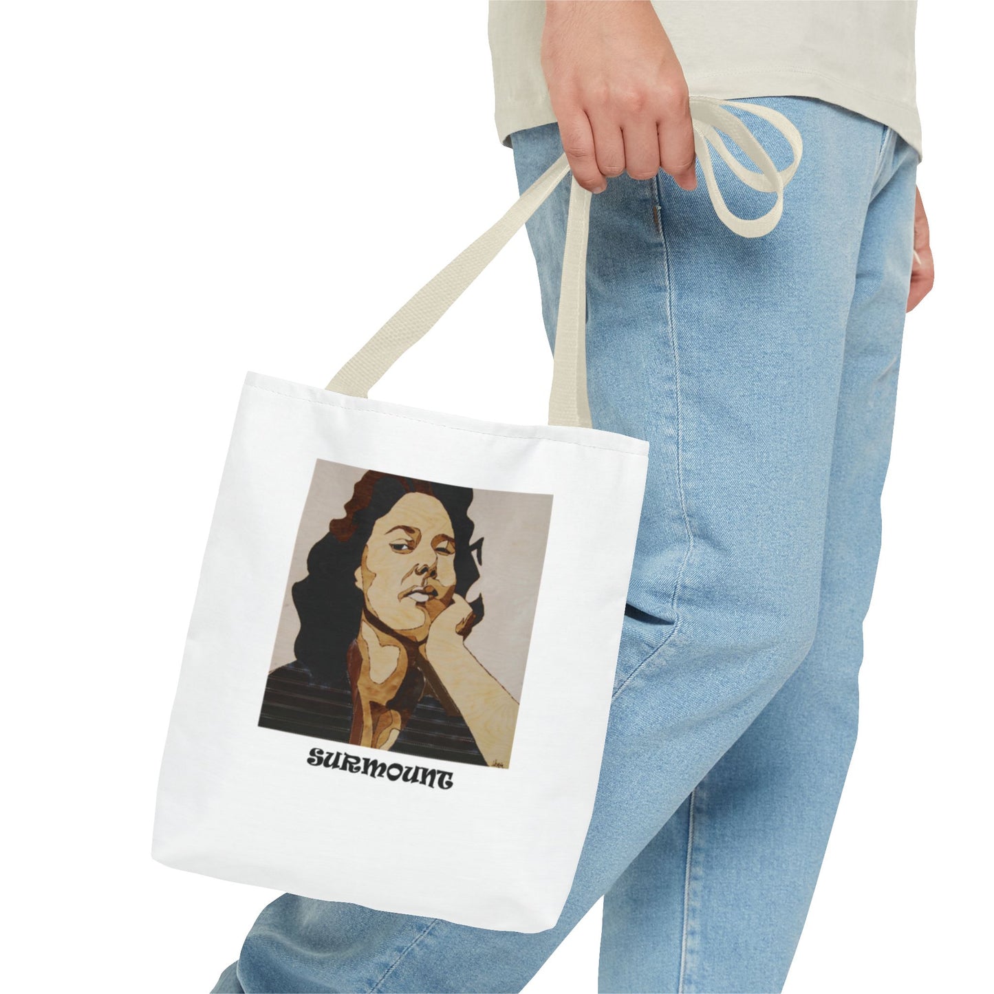 Empowering Tote Bag - Unique Art Print, Gift for Women, Confidence Bag, Everyday Use, Motivational Tote, Fashion Accessory