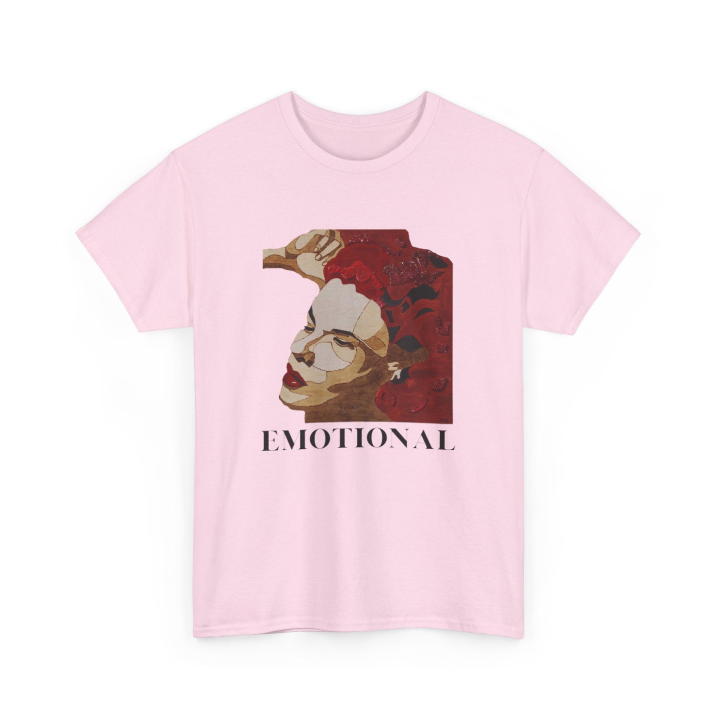 Emotional Art Unisex Heavy Cotton Tee, Graphic Tee, Expressive Shirt, Gift for Artists, Casual Wear, Statement Fashion