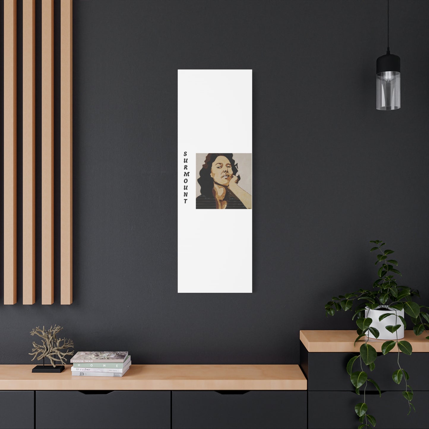 "Surmount", Dorothy Danbridge inspired  Contemporary Art Canvas Print - Modern Serene Portrait Decoration