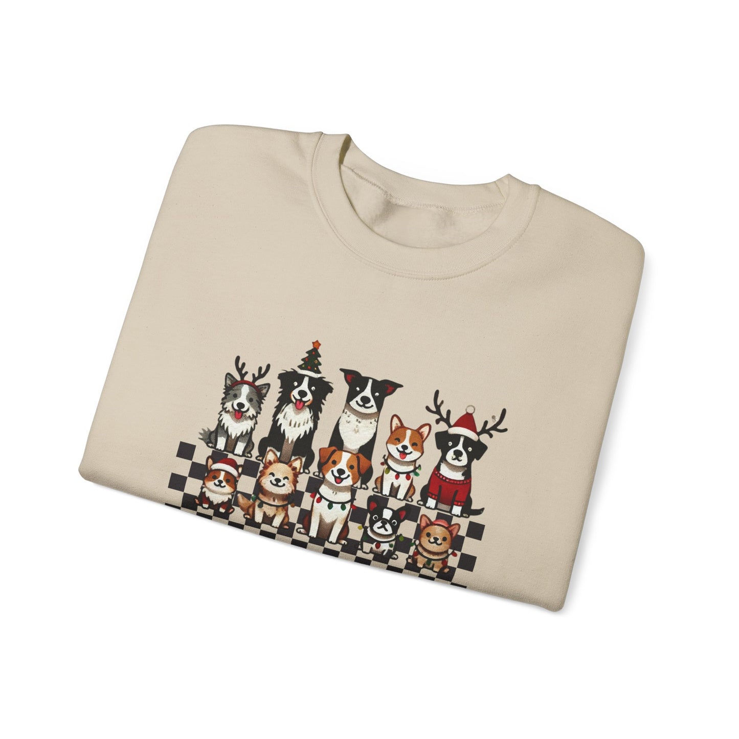 Merry Woofmas Crewneck Sweatshirt - Unisex Holiday Dog Design - Ileana Marie Designs