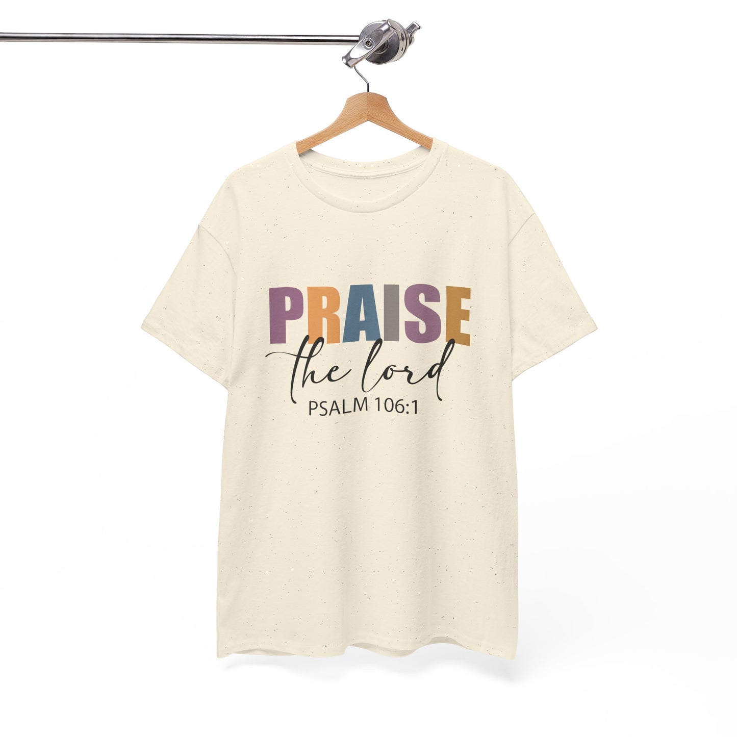 Praise the Lord Unisex Heavy Cotton Tee - Faith Inspired Apparel - Ileana Marie Designs