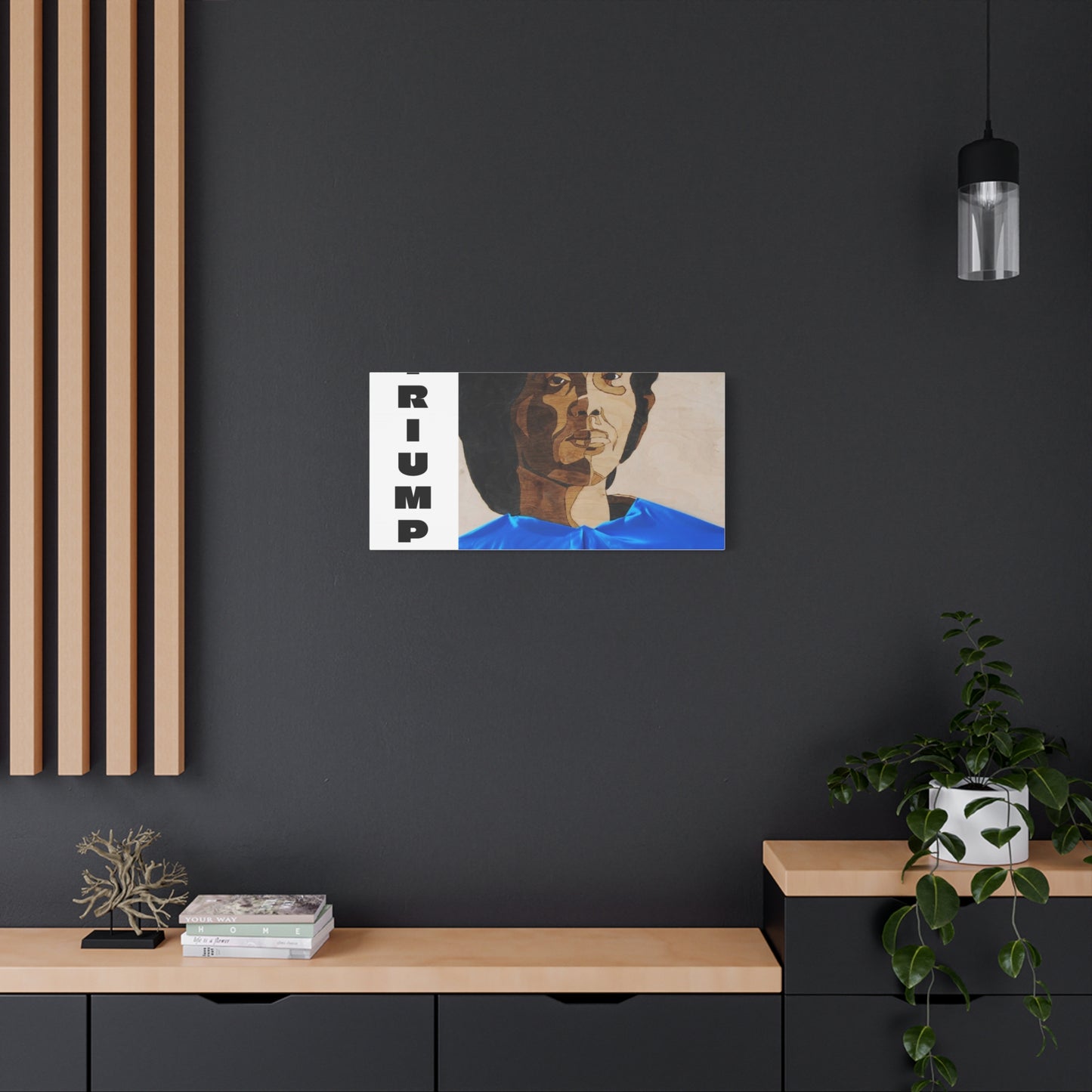 Artistic Canvas Wall Art - Stretched Matte Print of Iconic Portrait