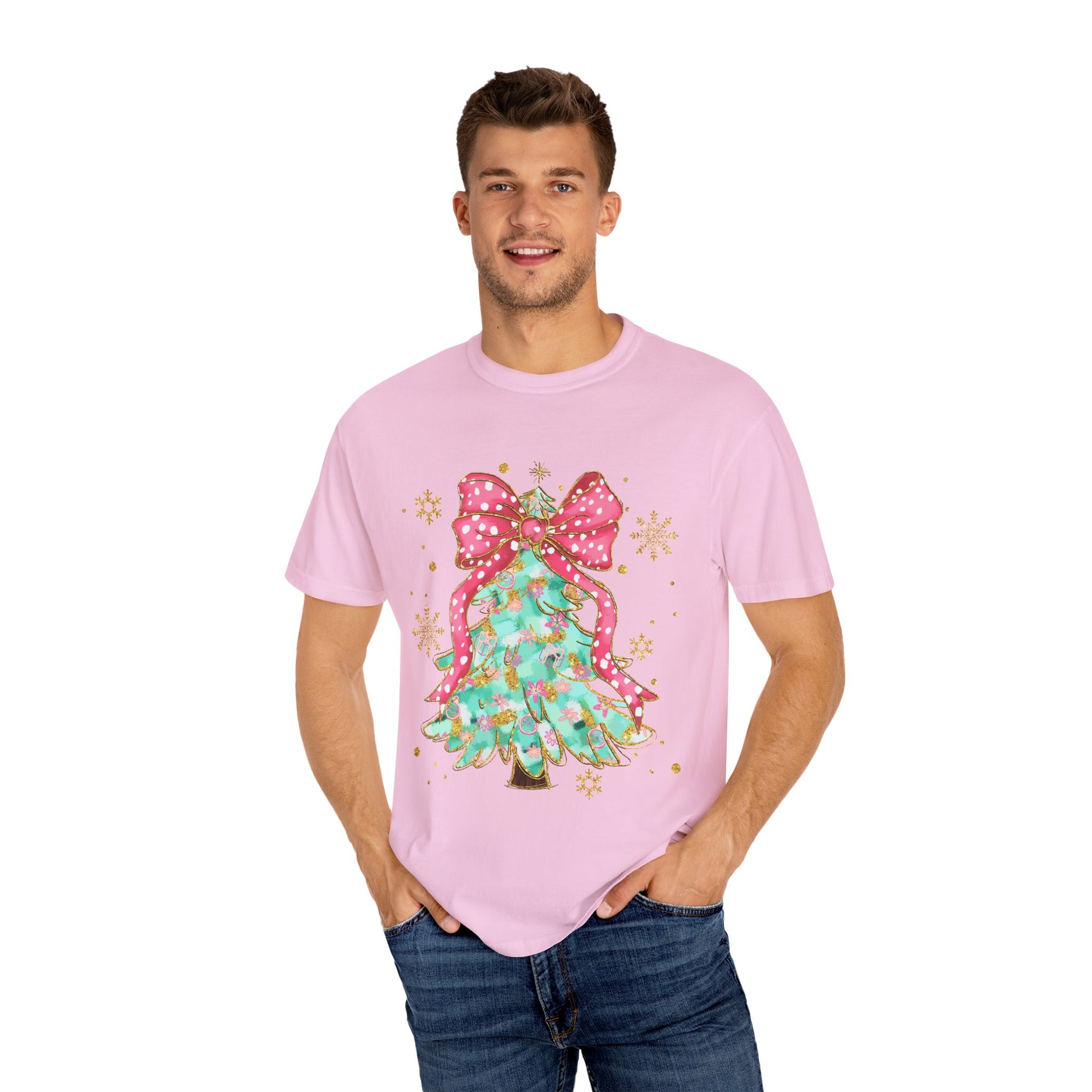 Festive Christmas Tree Graphic T-Shirt - Ileana Marie Designs