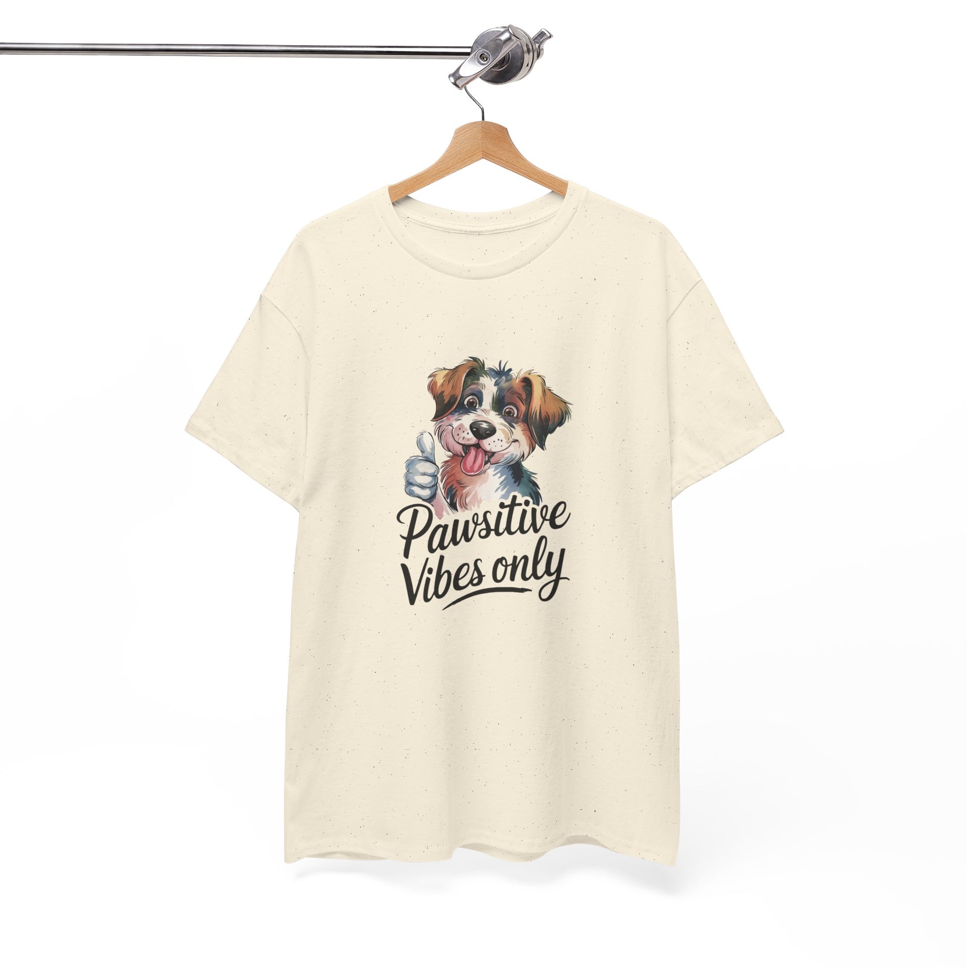 Pawsitive Vibes Only Unisex Heavy Cotton Tee - Ileana Marie Designs