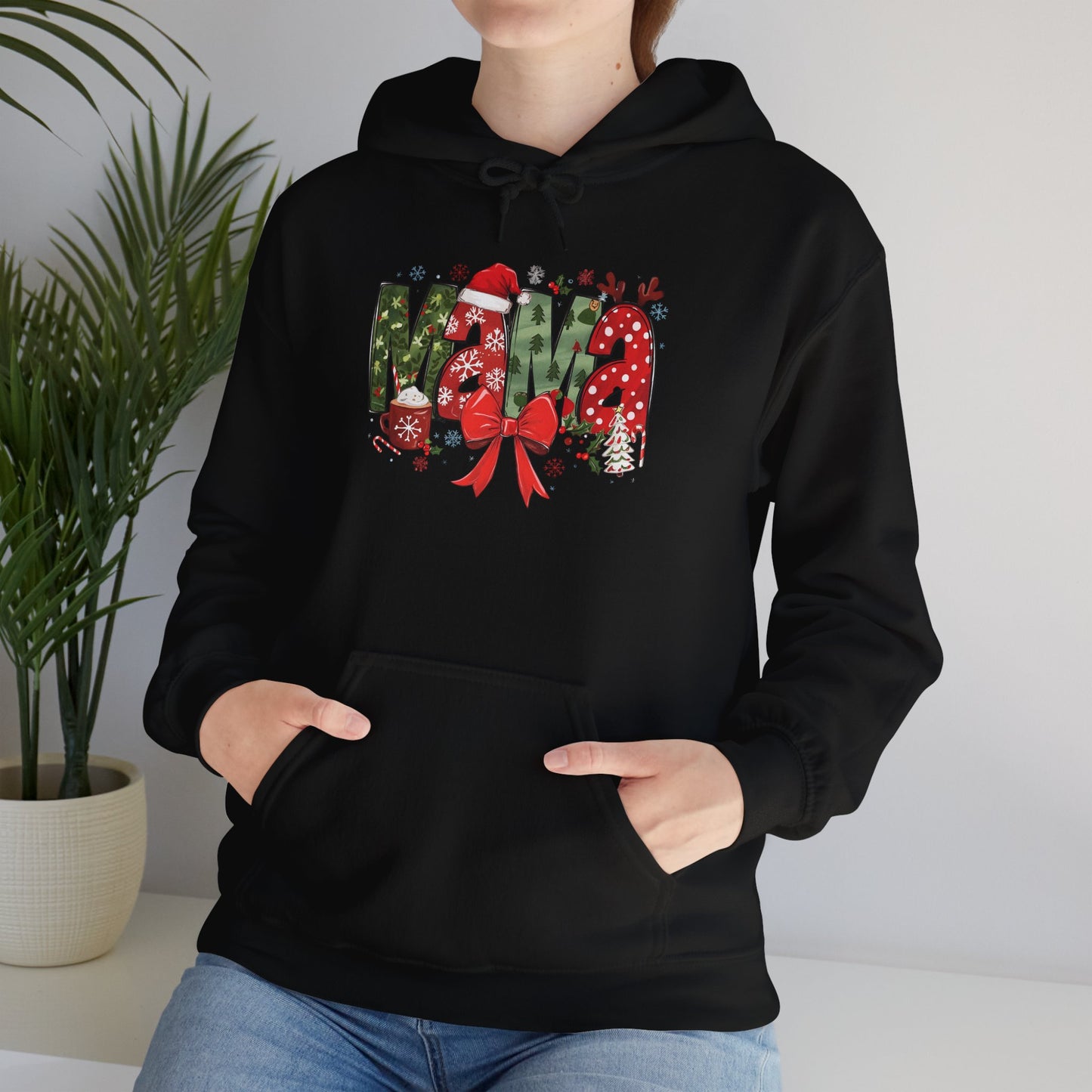 Festive Merry Sweatshirt - Unisex Heavy Blend™ Hoodie for Holiday Cheer - Ileana Marie Designs