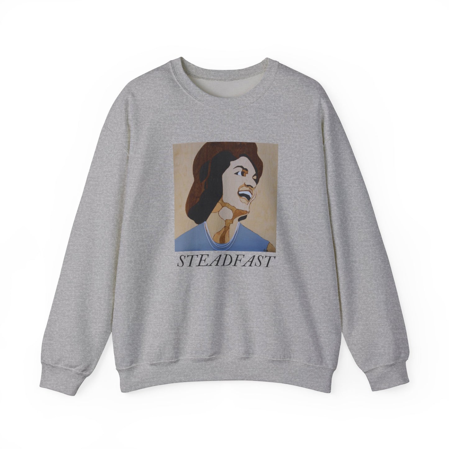 Steadfast Unisex Crewneck Sweatshirt, Inspirational Gift, Everyday Comfort Wear, Cozy Fashion, Motivational Apparel