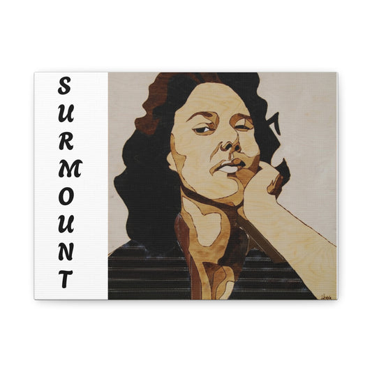 "Surmount", Dorothy Danbridge inspired  Contemporary Art Canvas Print - Modern Serene Portrait Decoration