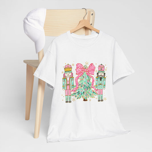 Nutcracker Christmas Unisex Heavy Cotton Tee - Holiday Cheer Shirt - Ileana Marie Designs