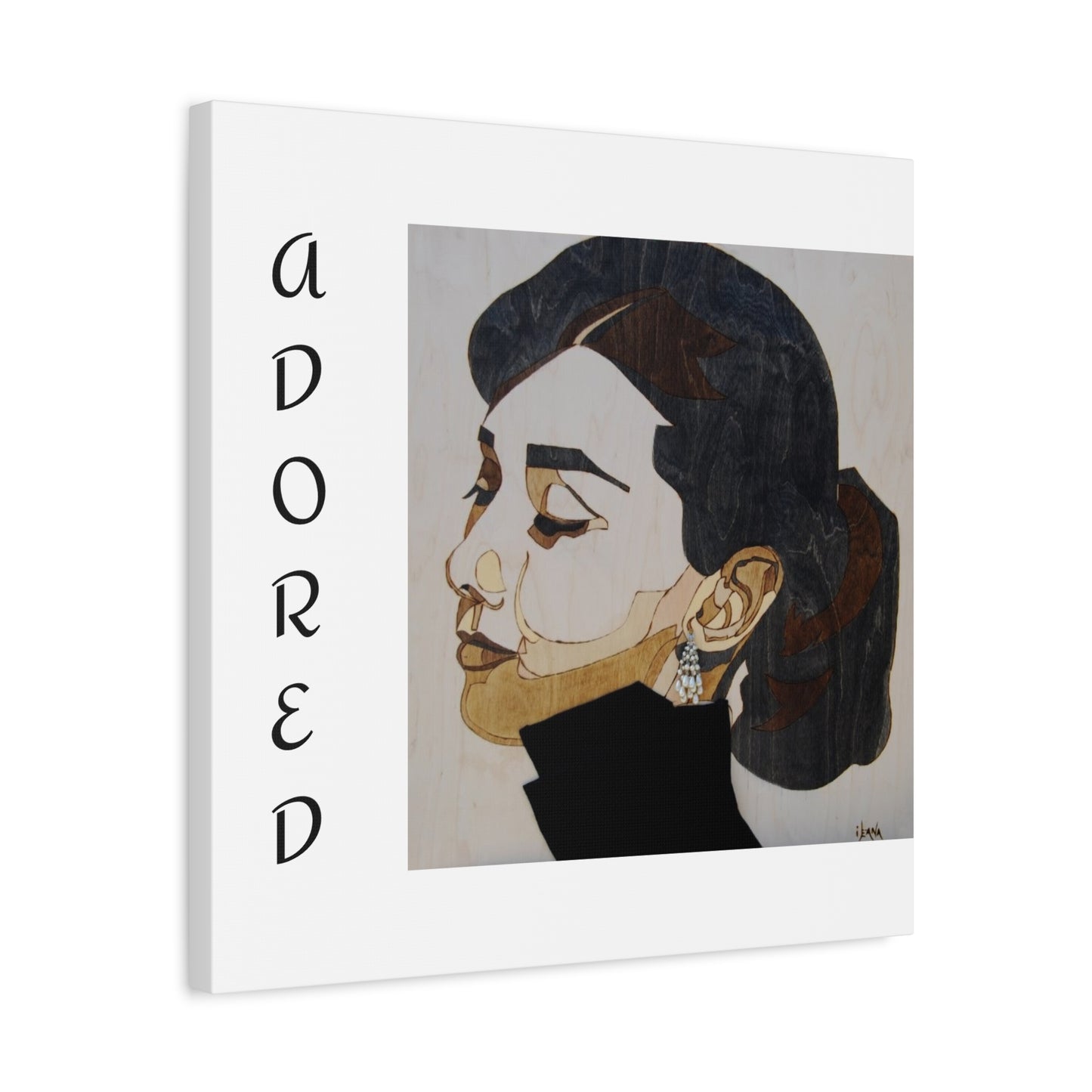"Adored"Canvas Art – Stylish Portrait of a Woman