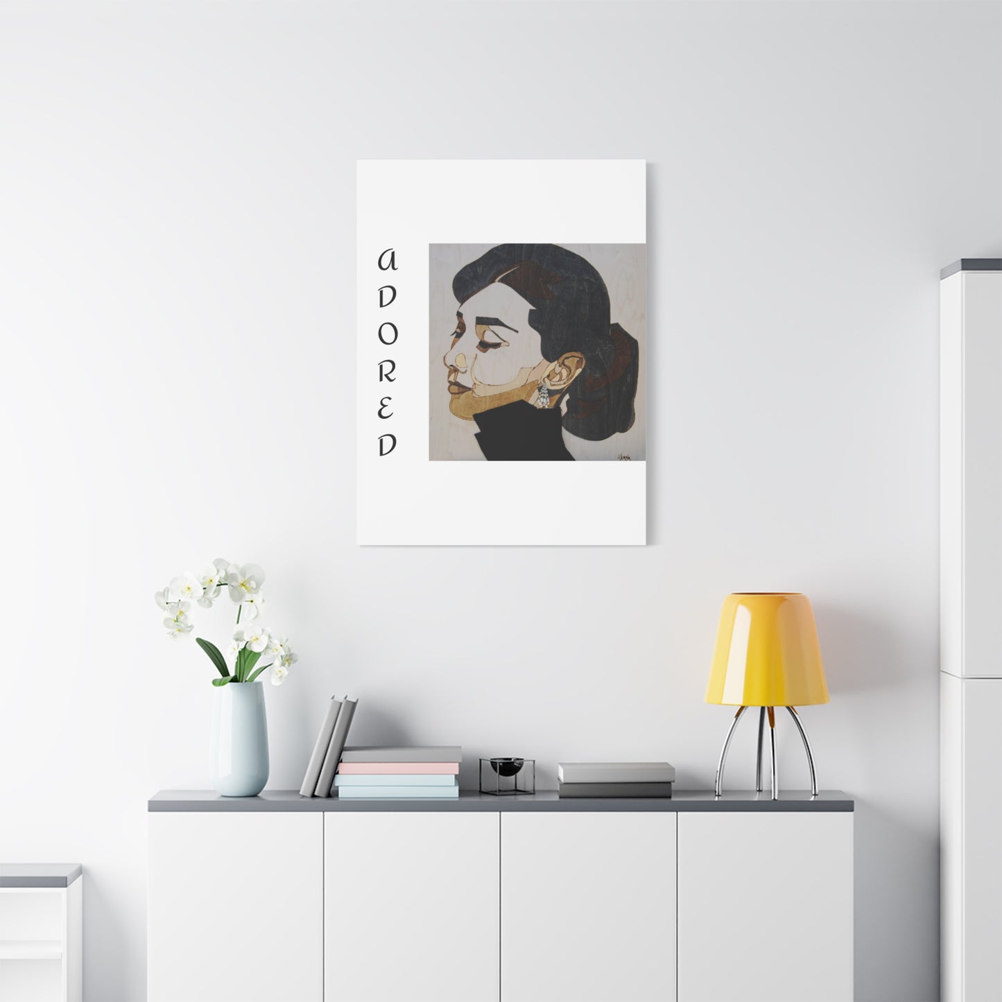 "Adored"Canvas Art – Stylish Portrait of a Woman