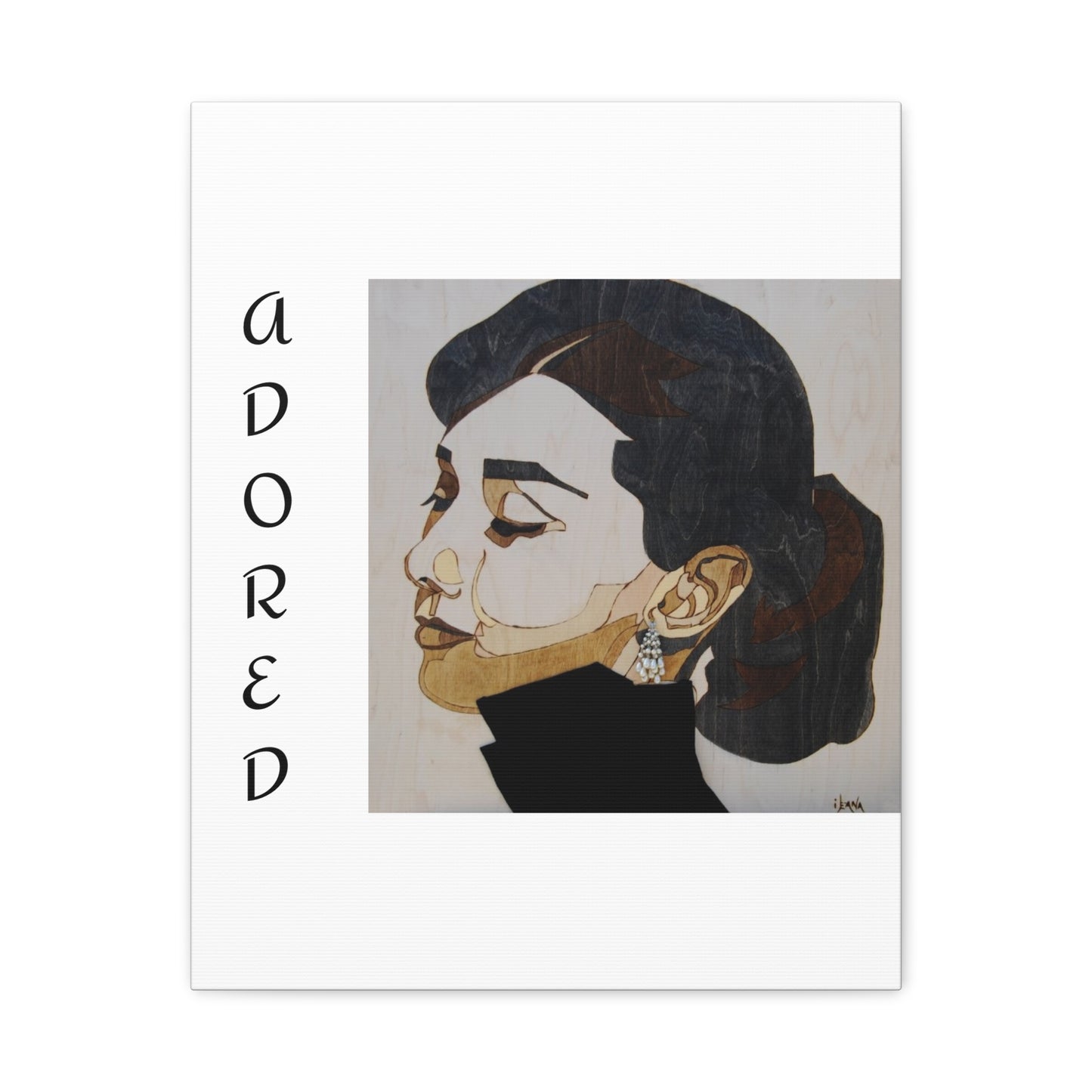"Adored"Canvas Art – Stylish Portrait of a Woman
