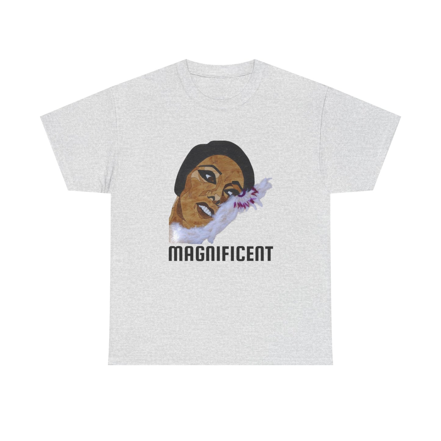 Magnificent Unisex Heavy Cotton Tee, Empowering Shirt, Art-Inspired Tee, Gift for Art Lovers, Everyday Wear, Statement Fashion