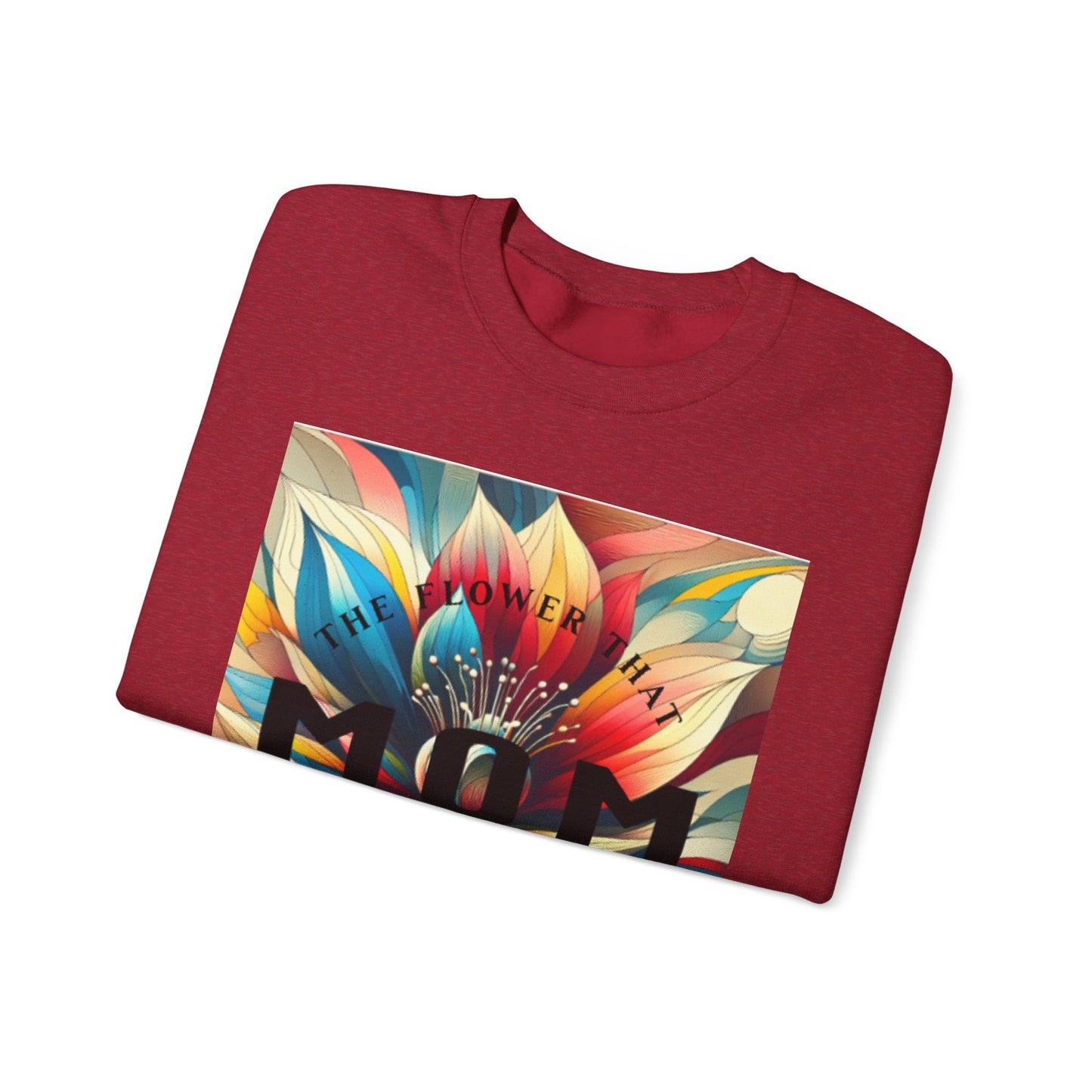 "The Flower" Mom Crewneck Sweatshirt - Perfect Gift for Mother's Day