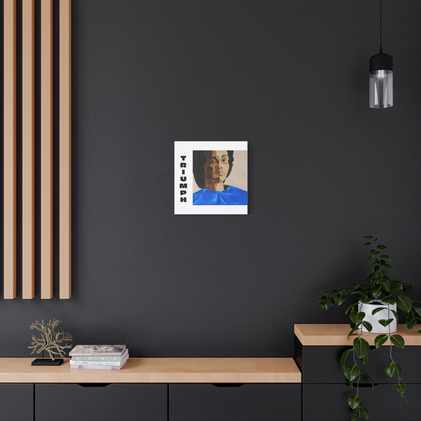 Artistic Canvas Wall Art - Stretched Matte Print of Iconic Portrait