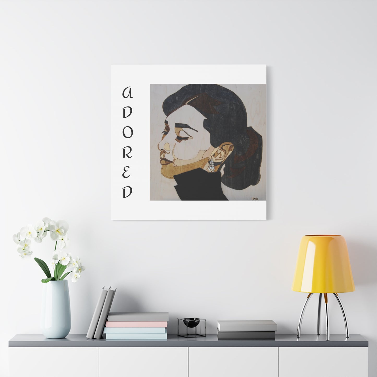 "Adored"Canvas Art – Stylish Portrait of a Woman