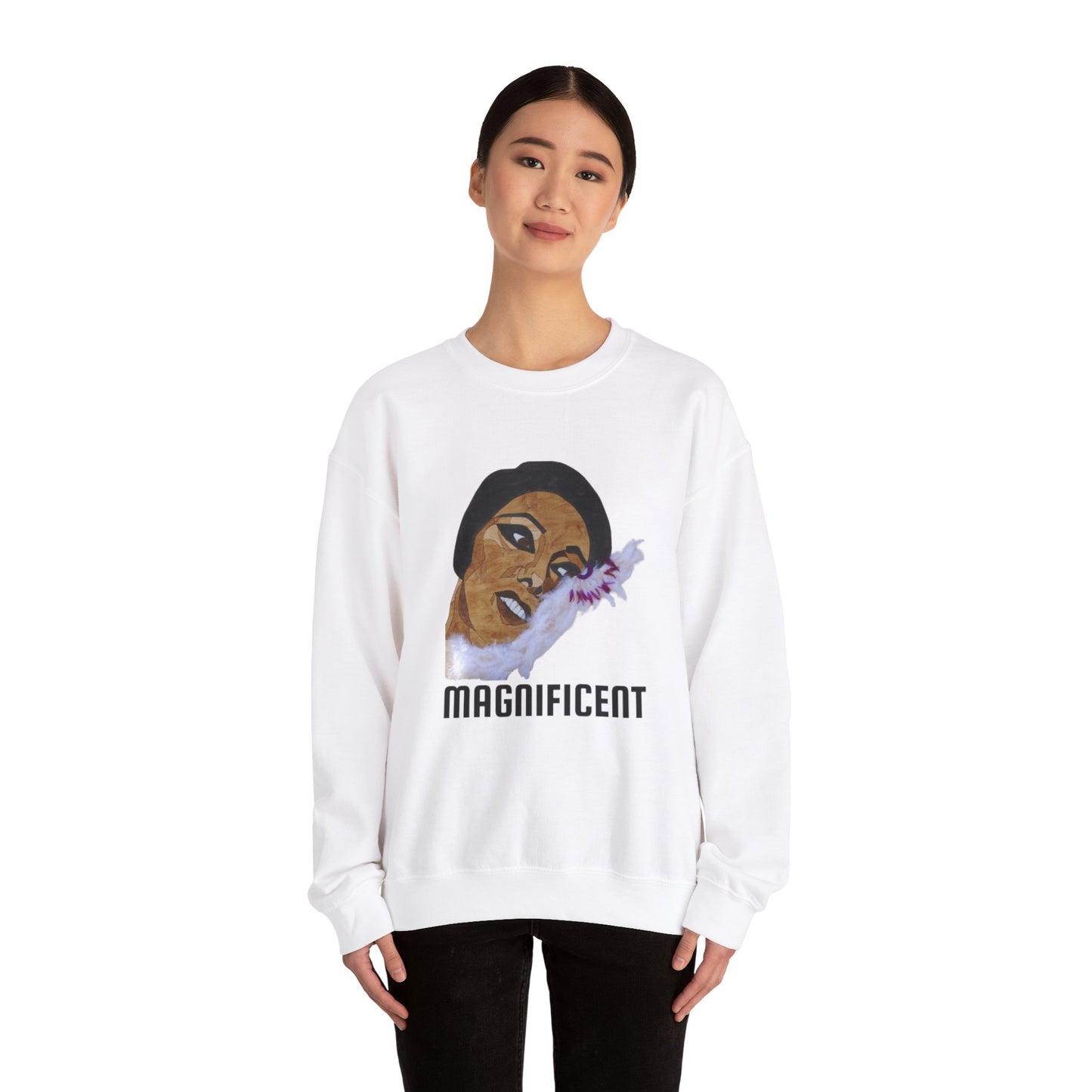 Magnificent Art Crewneck Sweatshirt, Cozy Unisex Sweatshirt, Inspirational Gift Sweatshirt, Unique Vintage Style, Everyday Casual Wear