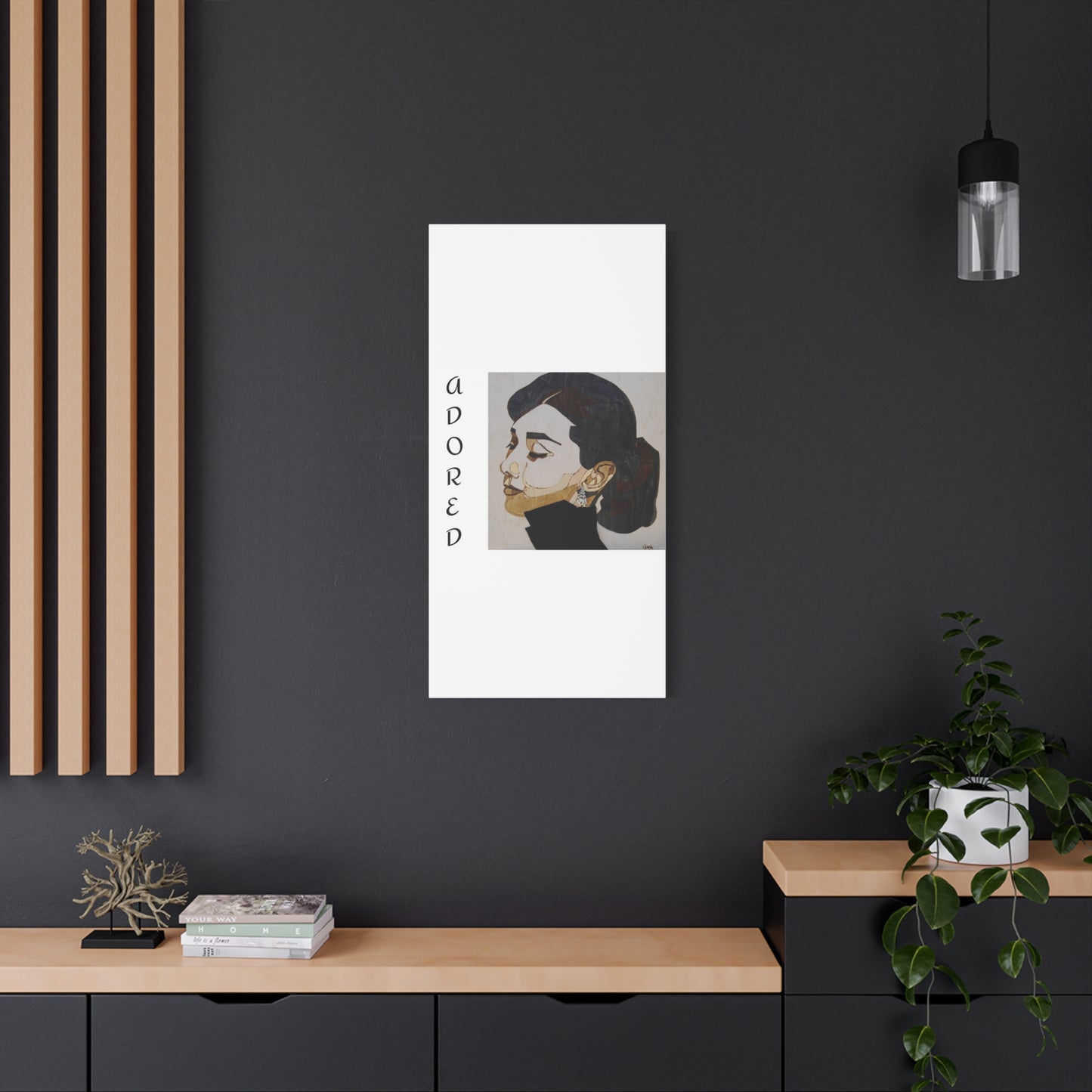 "Adored"Canvas Art – Stylish Portrait of a Woman