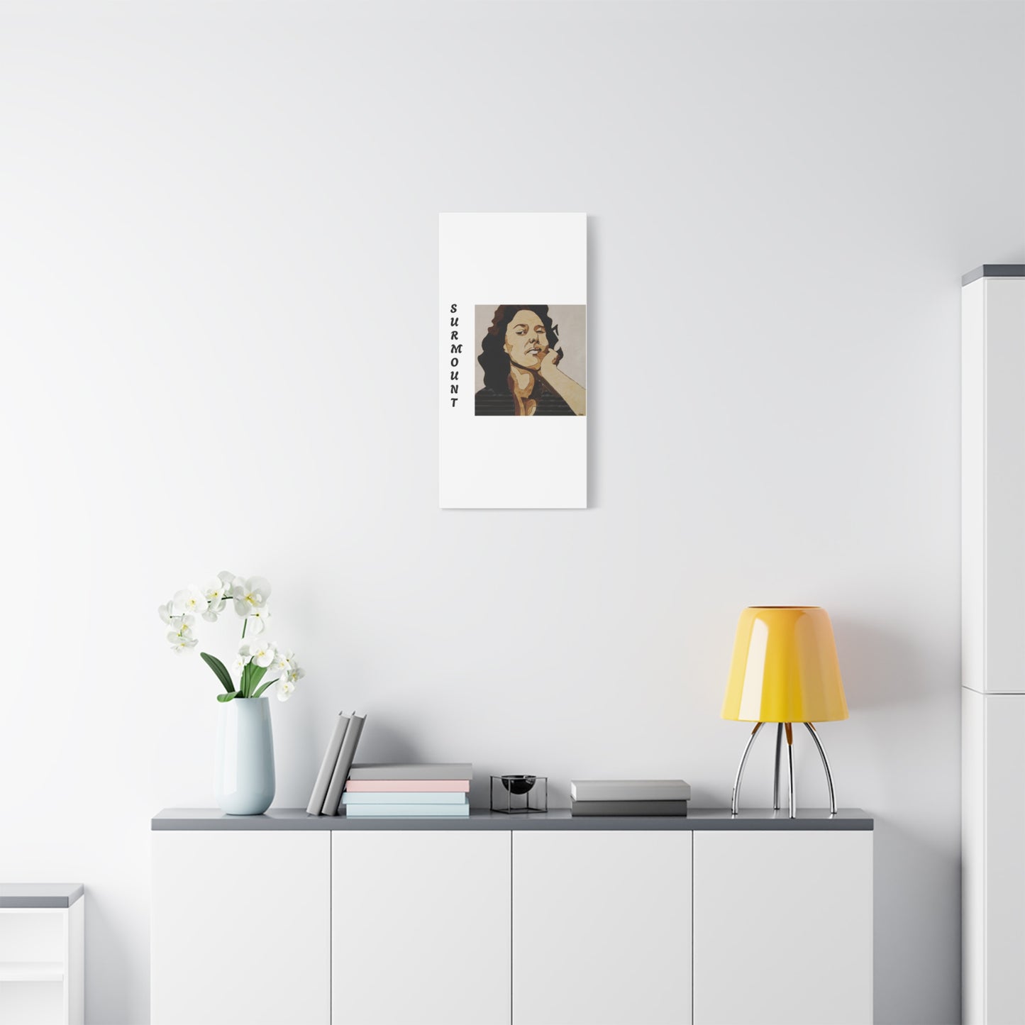 "Surmount", Dorothy Danbridge inspired  Contemporary Art Canvas Print - Modern Serene Portrait Decoration