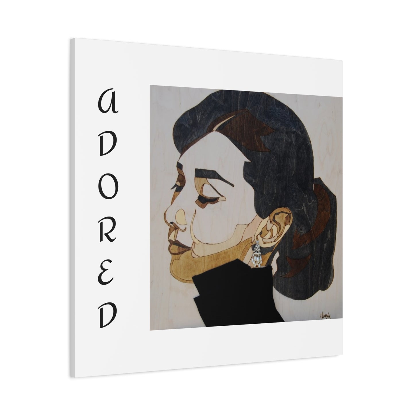 "Adored"Canvas Art – Stylish Portrait of a Woman