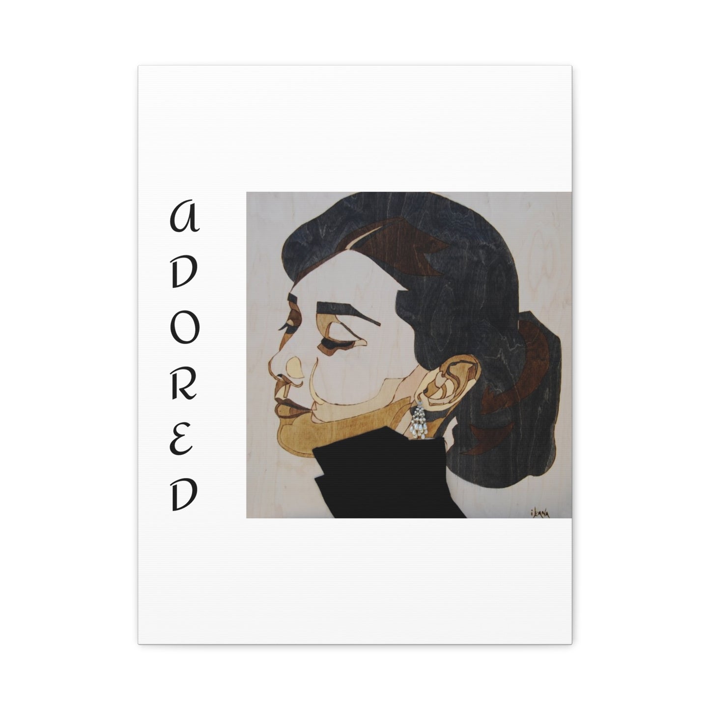 "Adored"Canvas Art – Stylish Portrait of a Woman