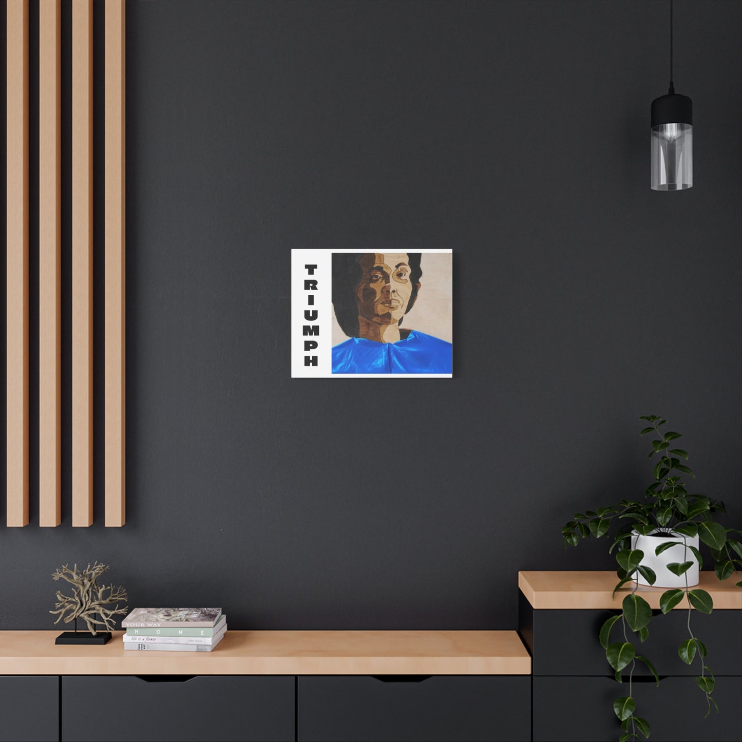 Artistic Canvas Wall Art - Stretched Matte Print of Iconic Portrait