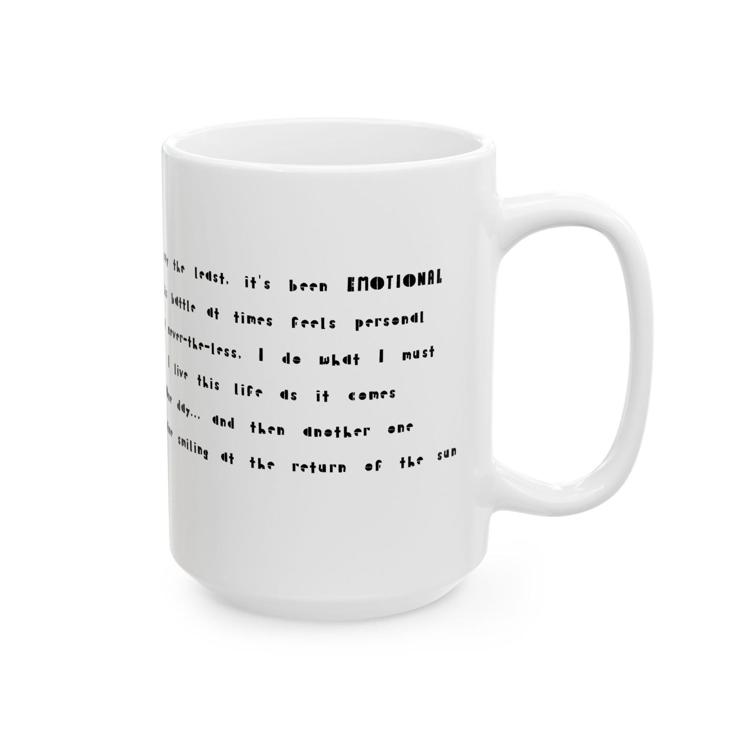 "Emotional" Ceramic Mug, (11oz, 15oz)