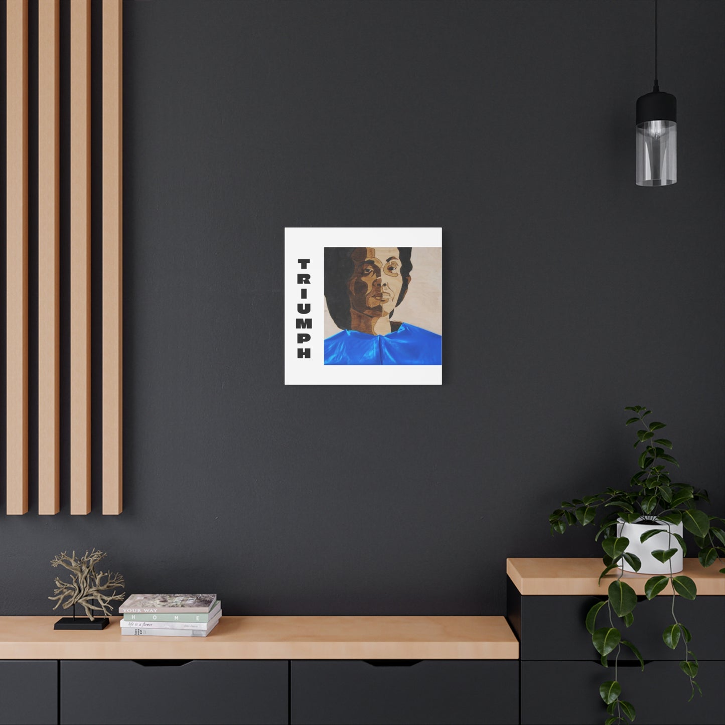 Artistic Canvas Wall Art - Stretched Matte Print of Iconic Portrait