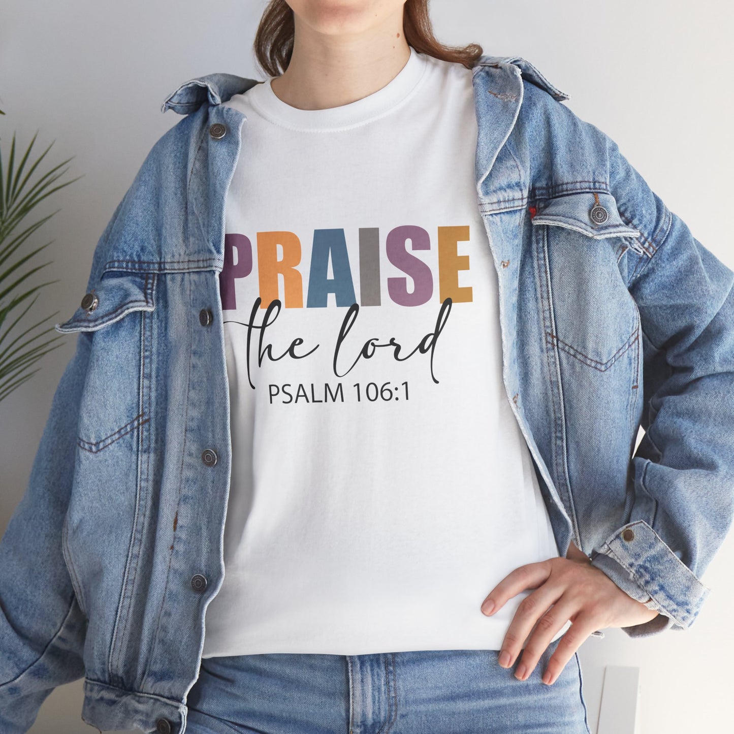 Praise the Lord Unisex Heavy Cotton Tee - Faith Inspired Apparel - Ileana Marie Designs