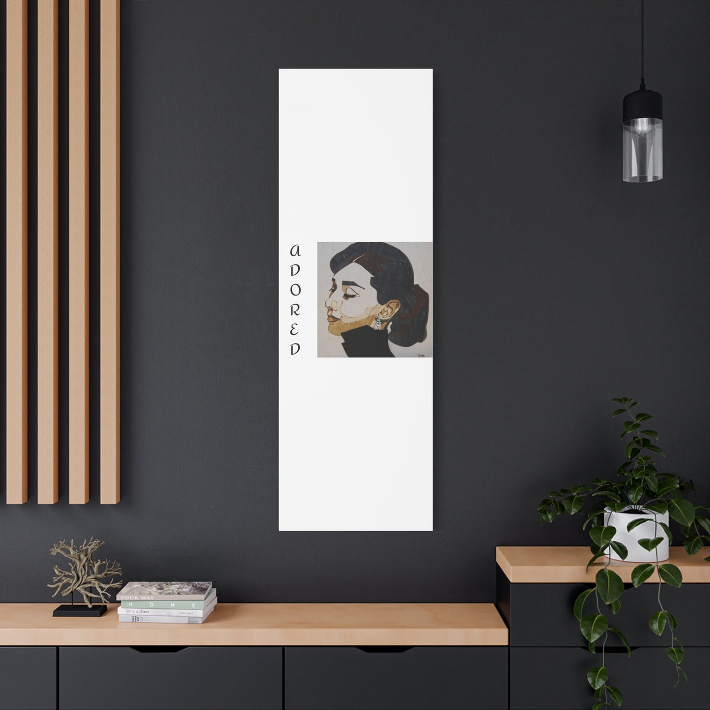 "Adored"Canvas Art – Stylish Portrait of a Woman