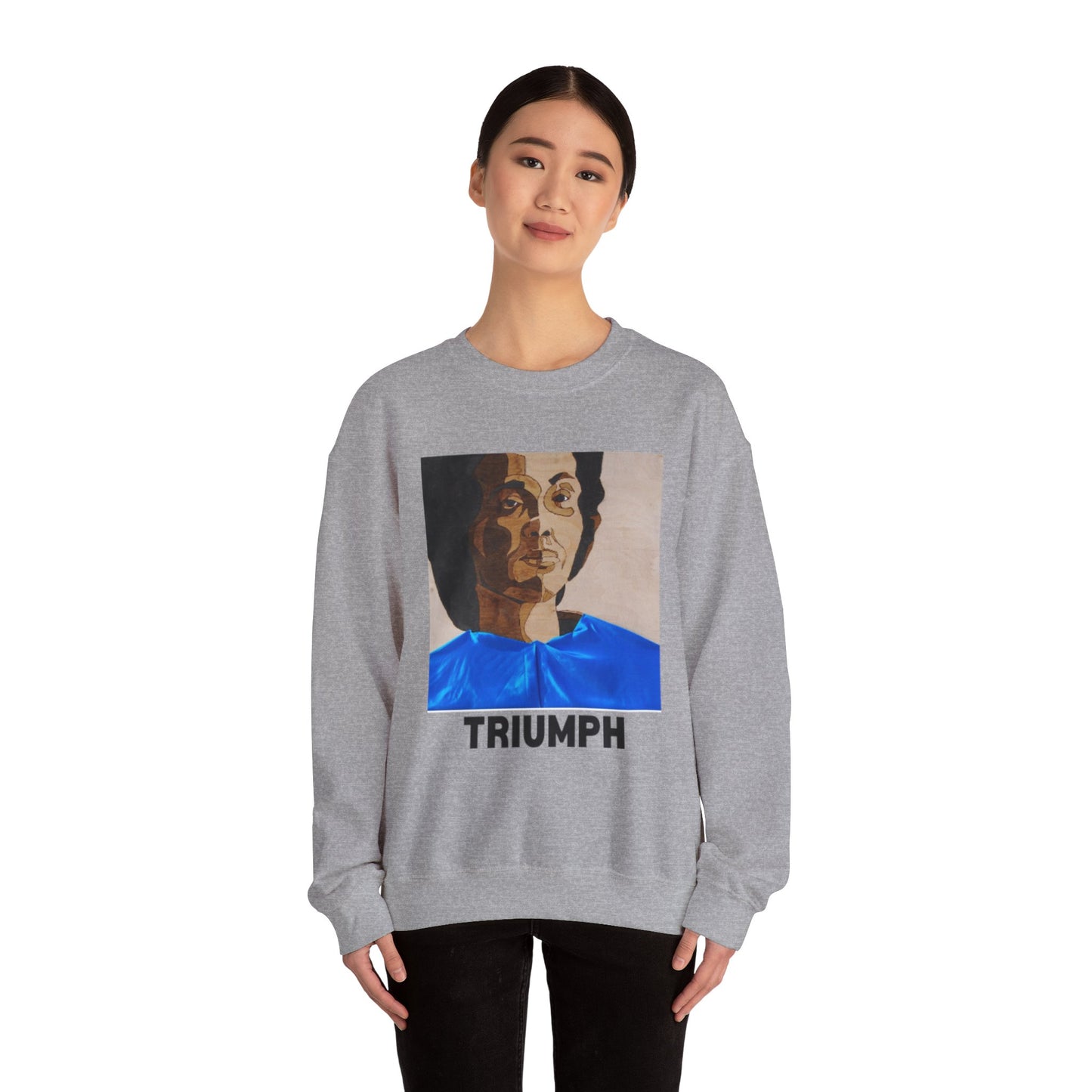 Triumph Crewneck Sweatshirt - Empowerment, Unisex Apparel, Motivational Gift, Cozy Fashion, Everyday Comfort