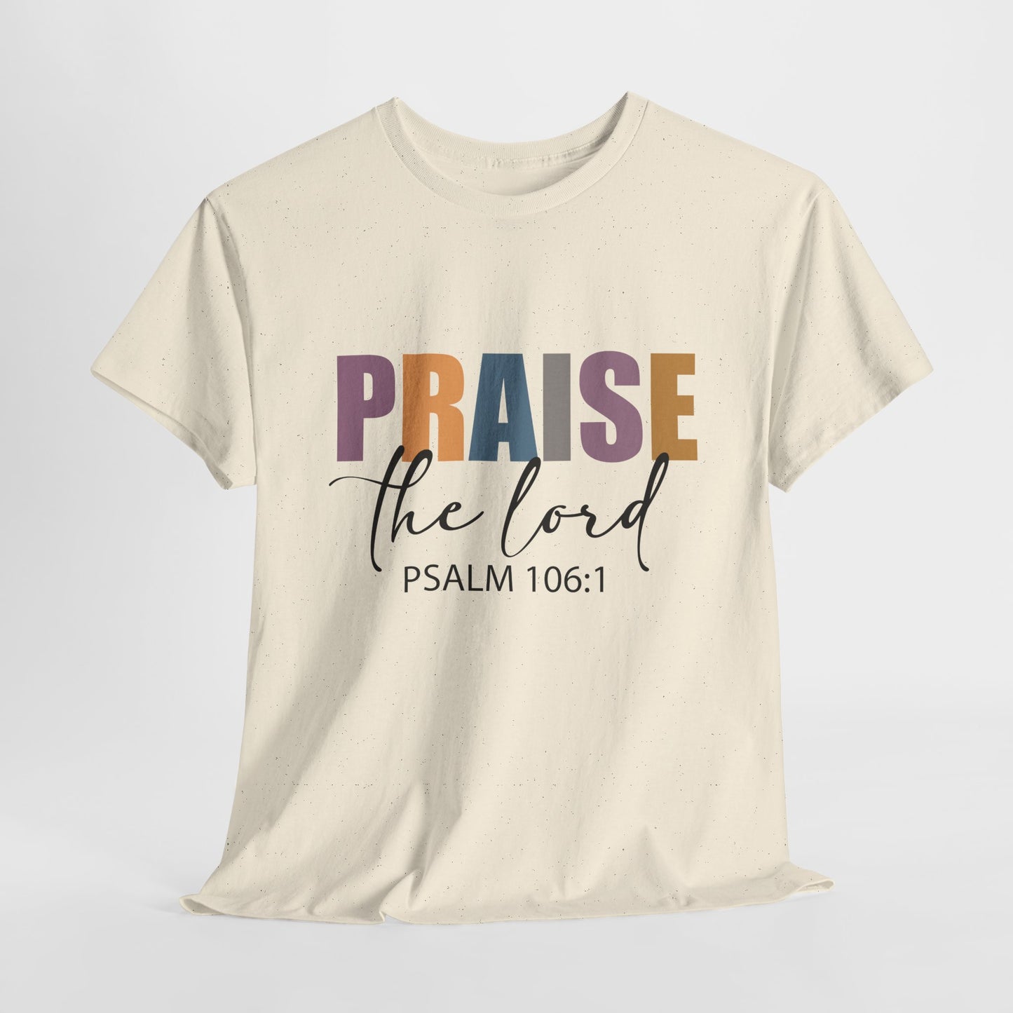 Praise the Lord Unisex Heavy Cotton Tee - Faith Inspired Apparel - Ileana Marie Designs