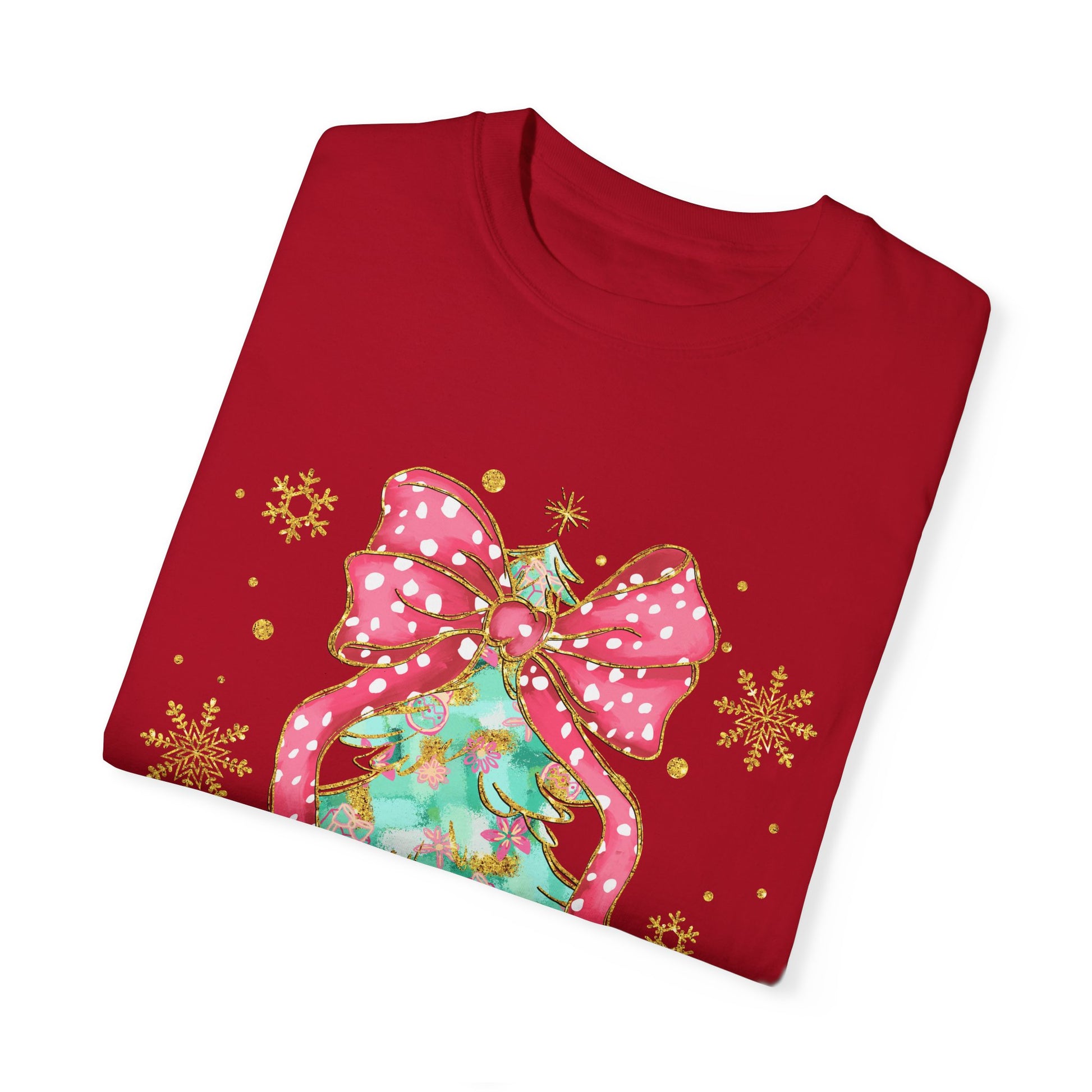 Festive Christmas Tree Graphic T-Shirt - Ileana Marie Designs