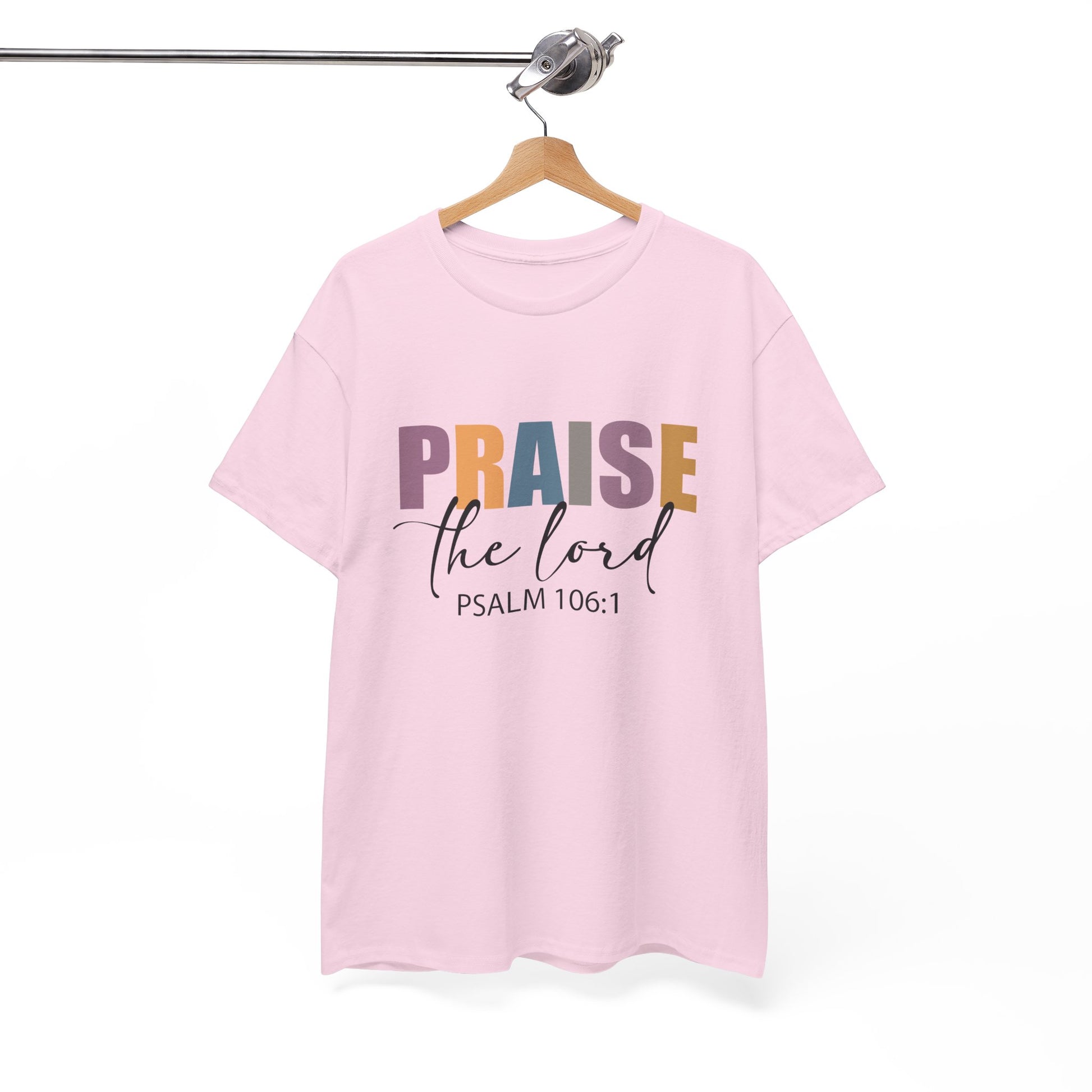 Praise the Lord Unisex Heavy Cotton Tee - Faith Inspired Apparel - Ileana Marie Designs