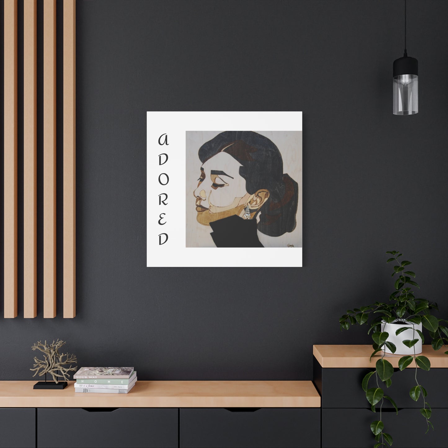 "Adored"Canvas Art – Stylish Portrait of a Woman