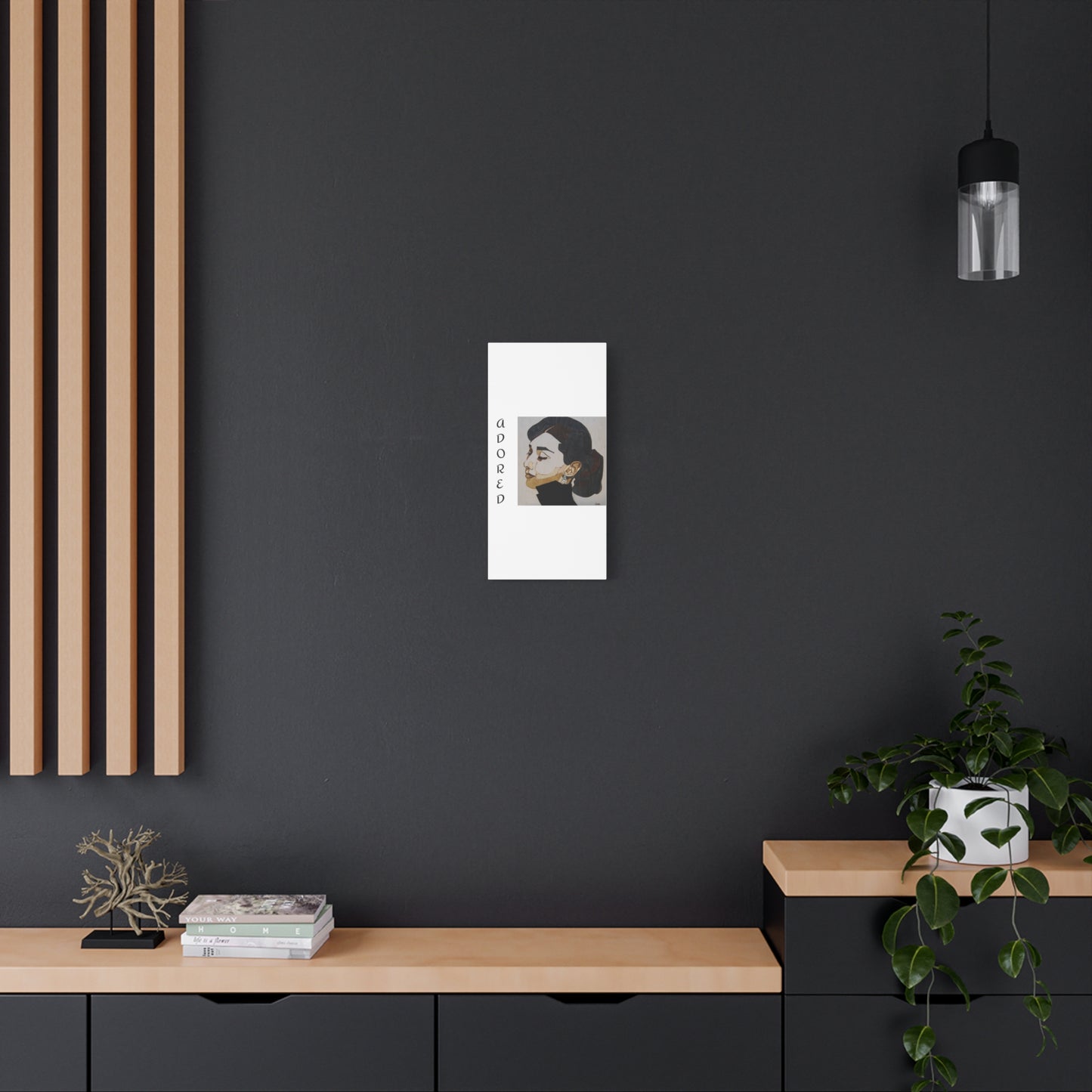 "Adored"Canvas Art – Stylish Portrait of a Woman