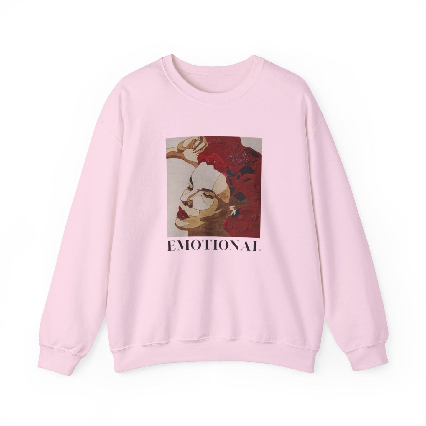 Emotional Art Crewneck Sweatshirt for Comfort and Expression, Cozy Unisex Pullover for Art Lovers, Casual Gift, Statement Apparel, Fashion,