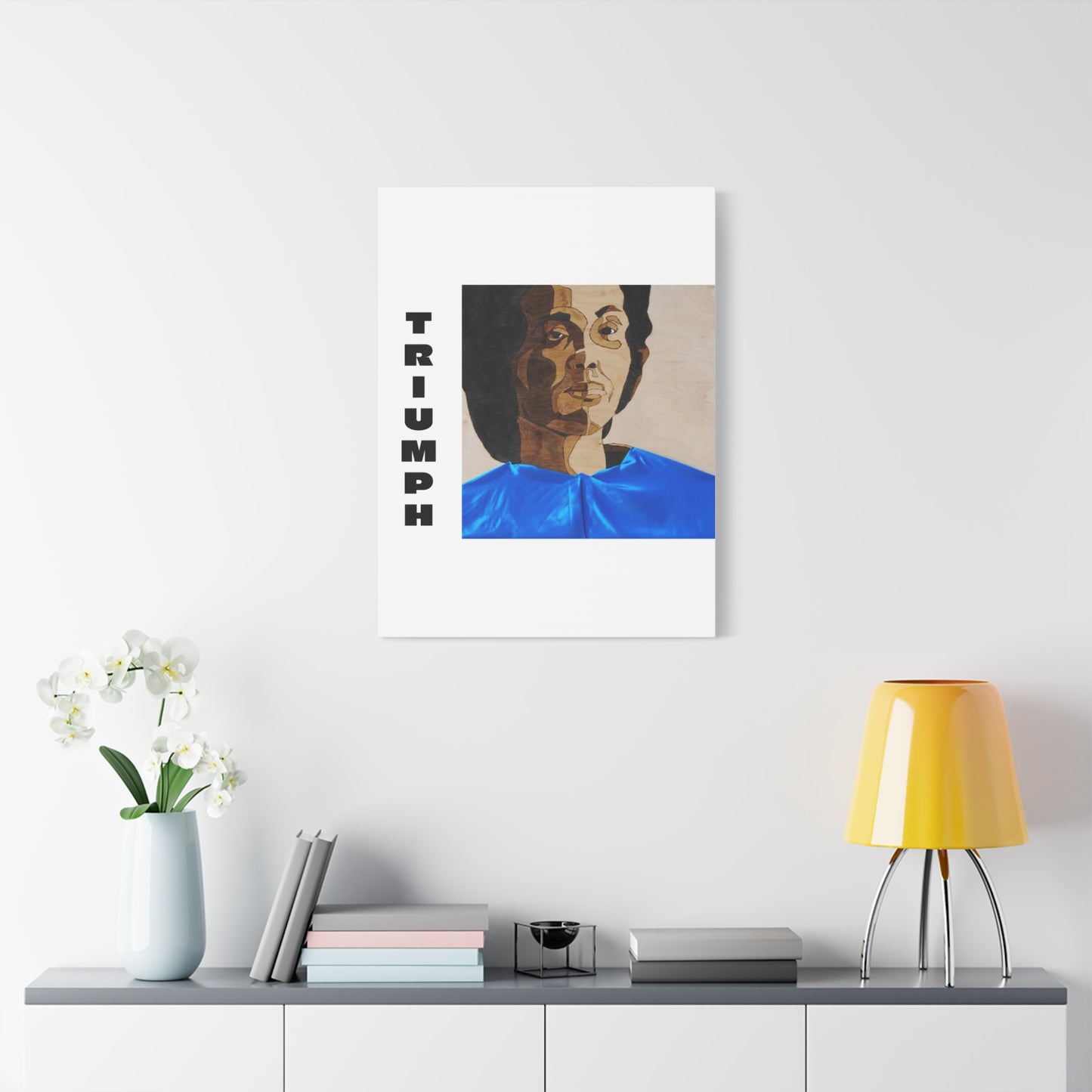 Artistic Canvas Wall Art - Stretched Matte Print of Iconic Portrait