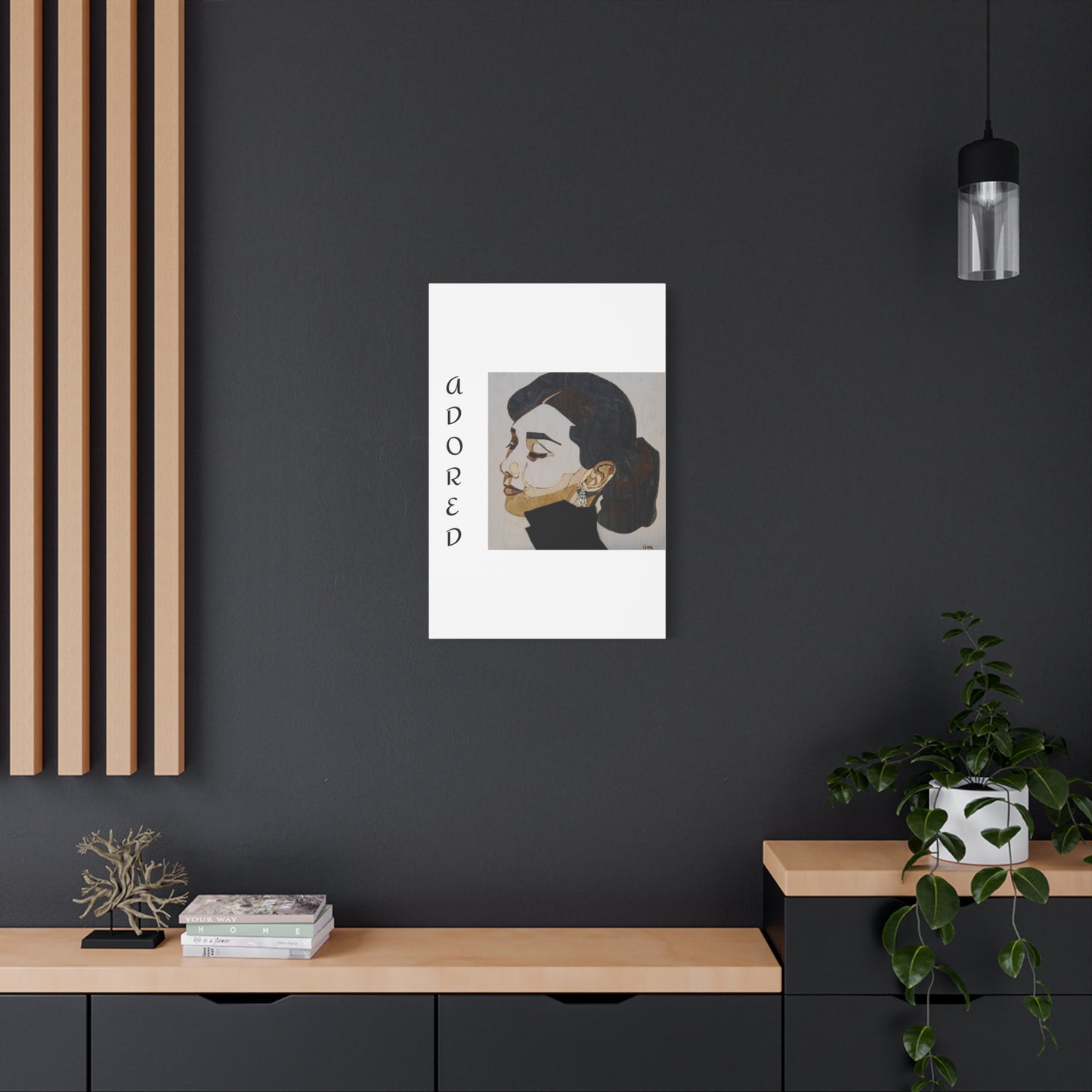 "Adored"Canvas Art – Stylish Portrait of a Woman