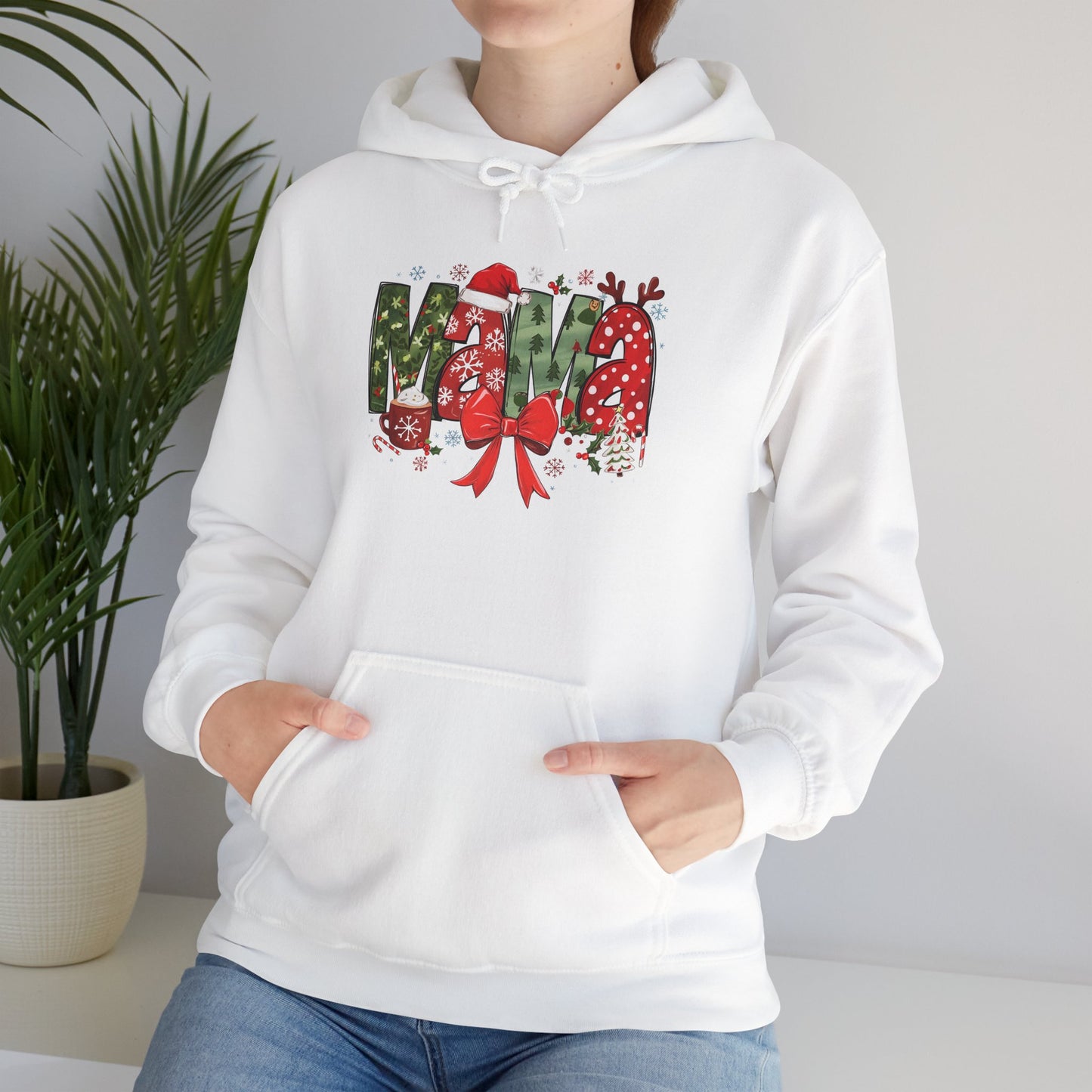 Festive Merry Sweatshirt - Unisex Heavy Blend™ Hoodie for Holiday Cheer - Ileana Marie Designs